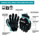 Makita T-04298 Advanced ANSI 2 Impact‑Rated Demolition Gloves (X‑Large)