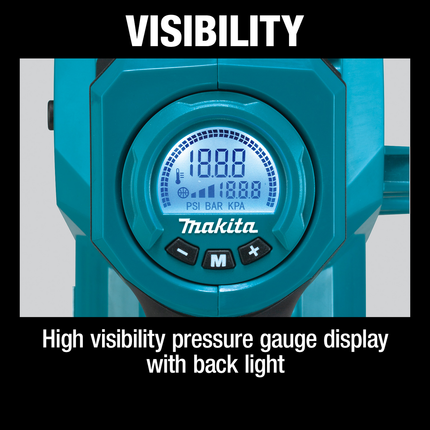 Makita DMP181ZX 18V LXT® Lithium‑Ion Cordless High‑Pressure Inflator, Tool Only