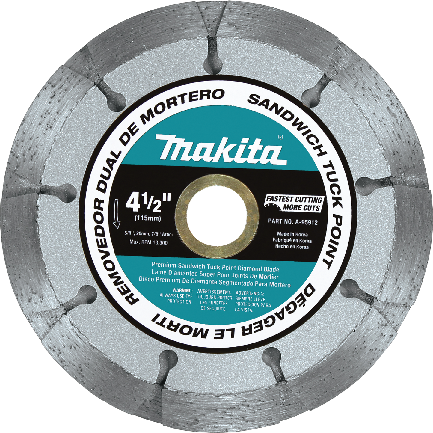 Makita A-95912 4‑1/2" Dual Sandwich Diamond Tuck Point Blade