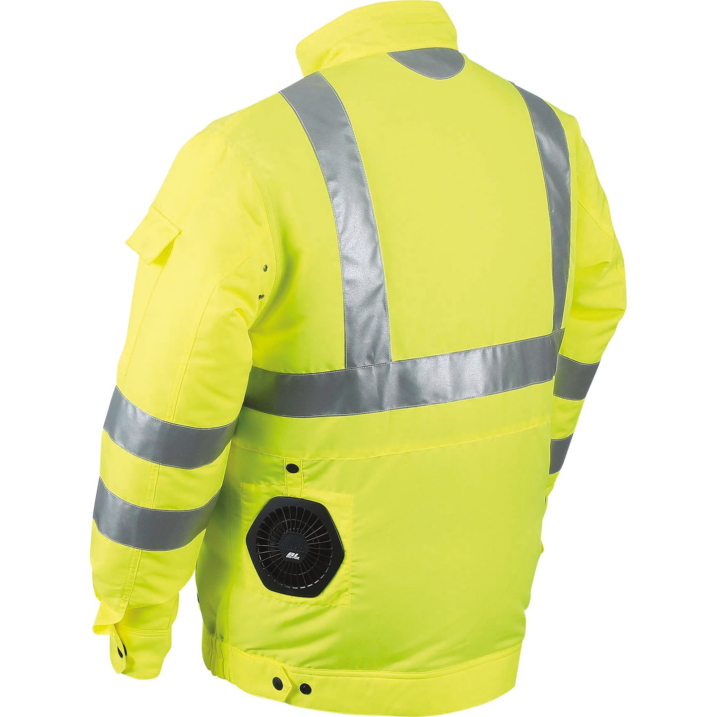 Makita DFJ214ZXL 18V LXT® Lithium‑Ion Cordless High Visibility Fan Jacket, Jacket Only (XL)