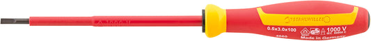 Stahlwille 46603065 4660 VDE 6 1,2X 6,5X150 VDE SCHLITZSCHRAUBENDREHER MIT DRALL-GRIFF Vde Electrician'S Slotted Screwdriver Drall+