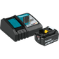 Makita BL1850BDC1 18V LXT® Lithium‑Ion Battery and Charger Starter Pack (5.0Ah)