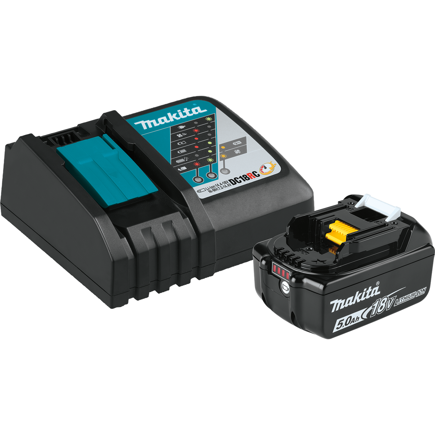 Makita BL1850BDC1 18V LXT® Lithium‑Ion Battery and Charger Starter Pack (5.0Ah)