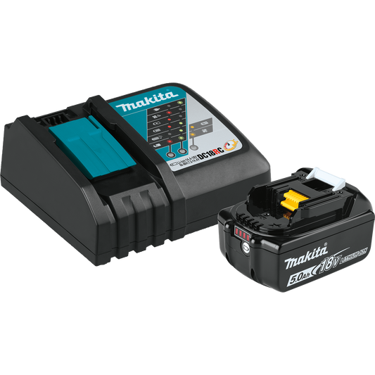 Makita BL1850BDC1 18V LXT® Lithium‑Ion Battery and Charger Starter Pack (5.0Ah)