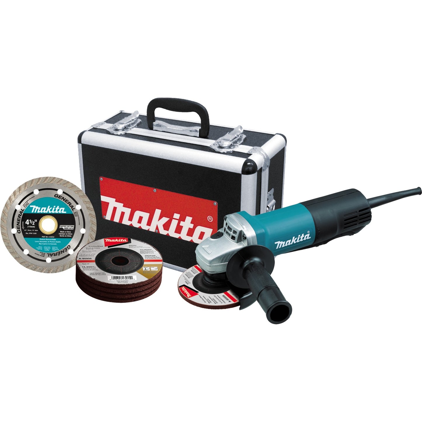 Makita 9557PBX1 4‑1/2" Paddle Switch Cut‑Off/Angle Grinder