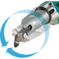 Makita XSJ04Z 18V LXT® Lithium‑Ion Brushless Cordless 18 Gauge Offset Shear, Tool Only