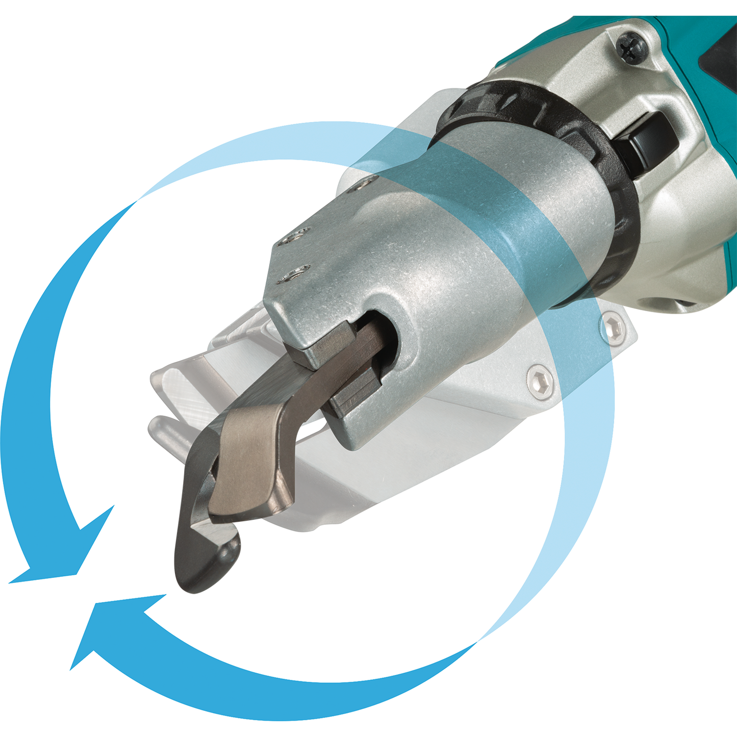 Makita XSJ04Z 18V LXT® Lithium‑Ion Brushless Cordless 18 Gauge Offset Shear, Tool Only