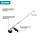 Makita XUX02ZX1 18V LXT® Lithium‑Ion Brushless Cordless Couple Shaft Power Head w/ 13" String Trimmer Attachment, Tool Only