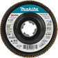 Makita T-03947 X‑LOCK 4‑1/2" 80 Grit Type 27 Flat Blending and Finishing Flap Disc for X‑LOCK and All 7/8" Arbor Grinders
