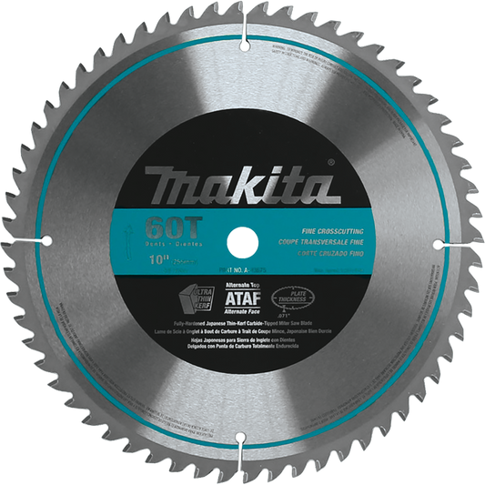 Makita A-93675 10" 60T Micro‑Polished Miter Saw Blade