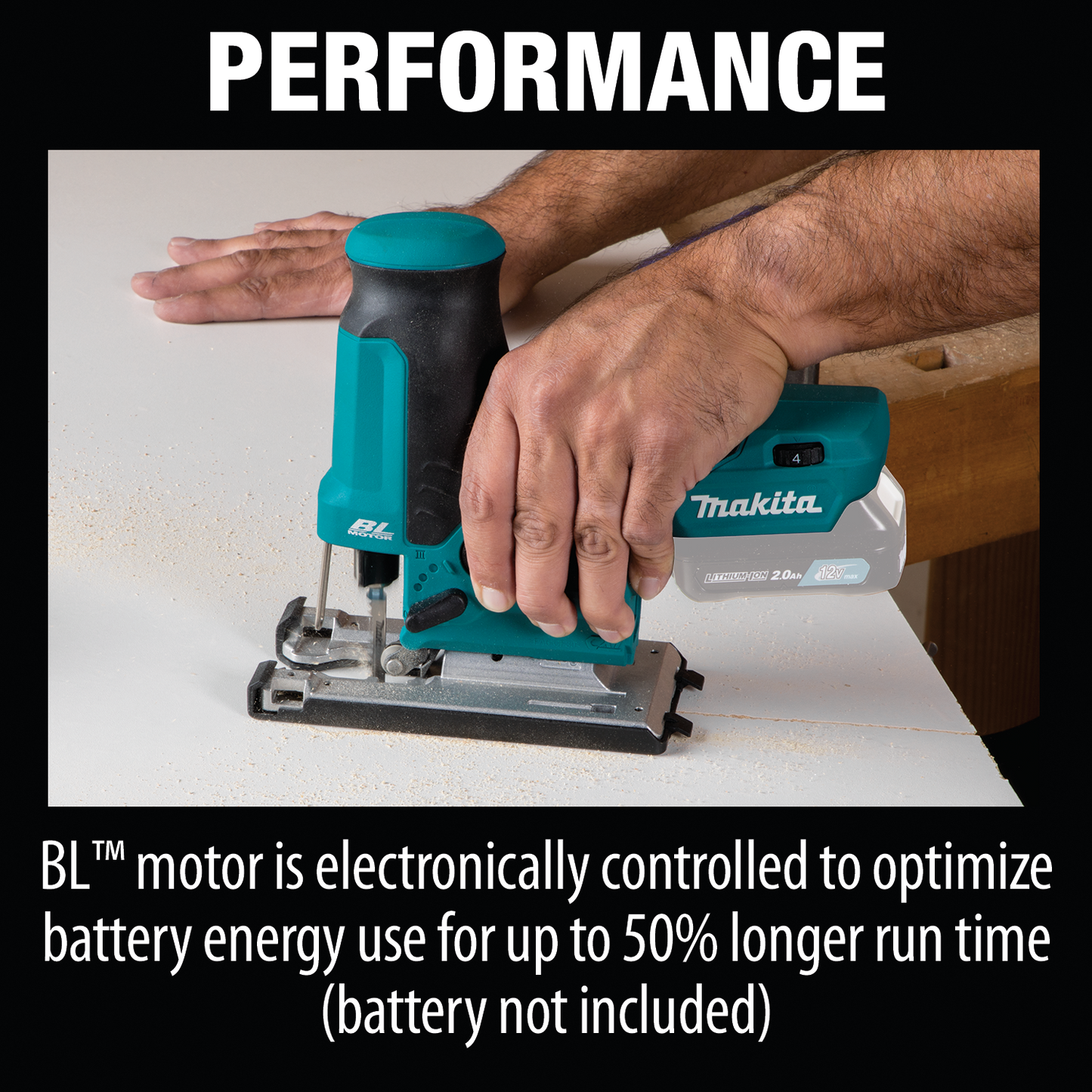 Makita VJ05Z 12V max CXT® Lithium‑Ion Brushless Cordless Barrel Grip Jig Saw, Tool Only