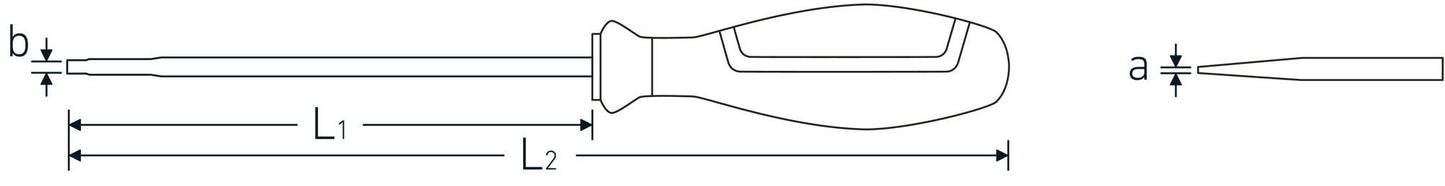 Stahlwille 46613055 4661 VDE 5 SCHLITZSCHRAUBENDREHER 5,5 Vde Slotted Screwdriver Drall+