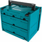 Makita P-84349 MAKPAC 5 Drawer Interlocking Case, 12‑1/2" x 15‑1/2" x 11‑5/8"