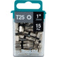 Makita E-00686 Impact XPS® T25 Torx 1" Insert Bit, 15/pk
