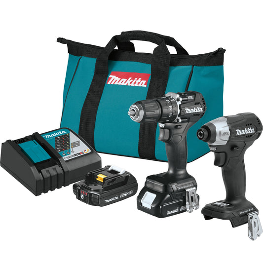 Makita CX205RB 18V LXT® Lithium‑Ion Sub‑Compact Brushless Cordless 2‑Pc. Combo Kit (2.0Ah)