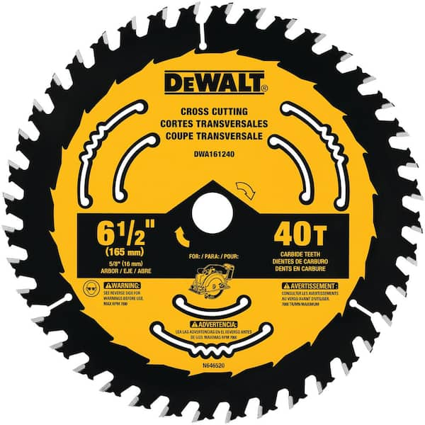 Dewalt DWA161240 6-1/2" Circular Saw Blades