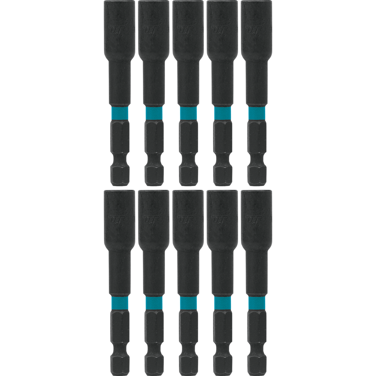 Makita A-97128 ImpactX™ 1/4″ x 2‑9/16″ Magnetic Nut Driver, 10/pk, Bulk