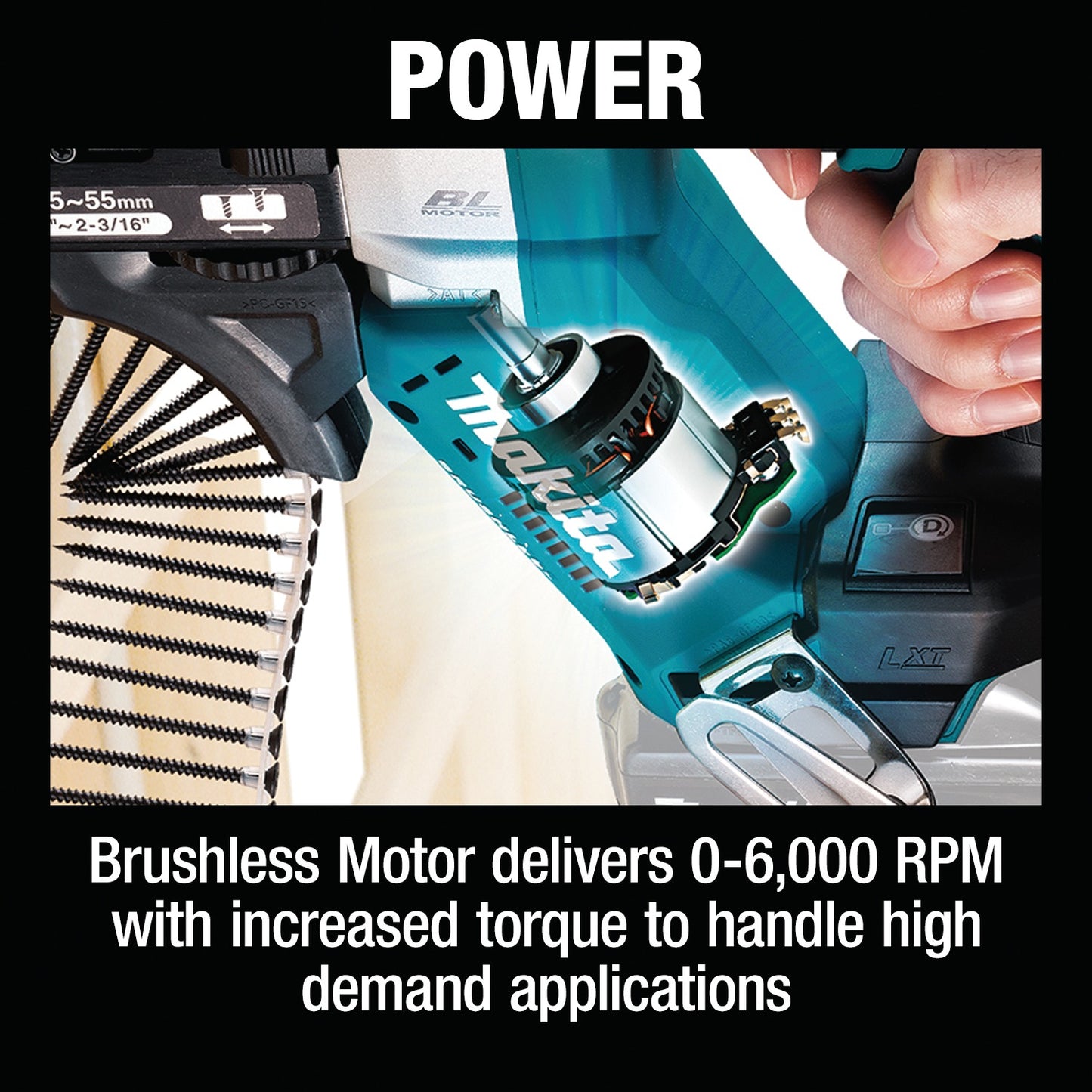 Makita XRF03Z 18V LXT® Lithium‑Ion Brushless Cordless 6,000 RPM Autofeed Screwdriver, Tool Only