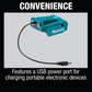 Makita DFJ304ZM 18V LXT® Lithium‑Ion Cordless Cotton Fan Jacket, Jacket Only (M)