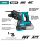Makita GRH01Z 40V max XGT® Brushless Cordless 1‑1/8" SDS‑PLUS AVT® Rotary Hammer, AFT®, AWS® Capable, Tool Only