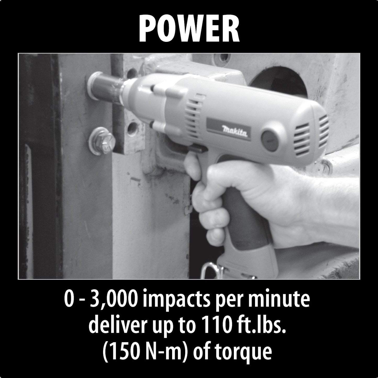 Makita 6953 1/2" Impact Wrench w/ Detent Pin Anvil