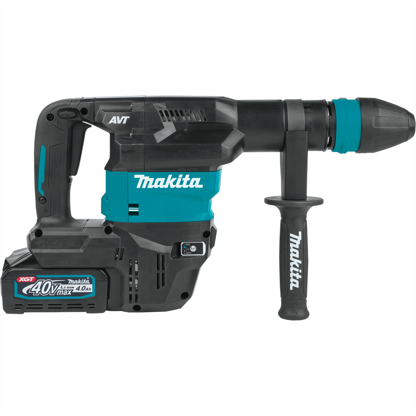 Makita GMH01M1 40V max XGT® Brushless Cordless 15 lb. SDS‑MAX AVT® Demolition Hammer Kit, AWS® Capable (4.0Ah)