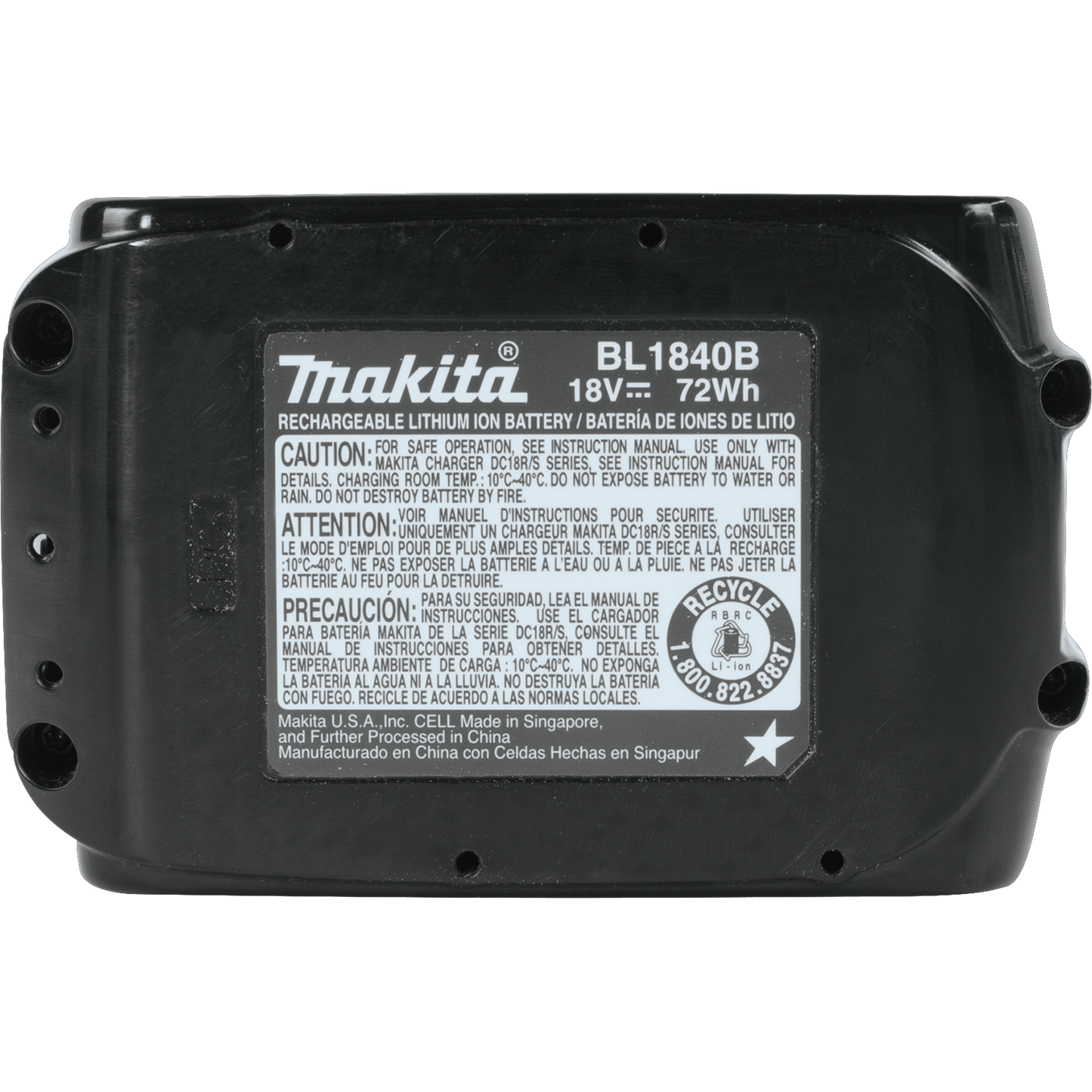 Makita BL1840B-2 18V LXT® Lithium‑Ion 4.0Ah Battery, 2/pk