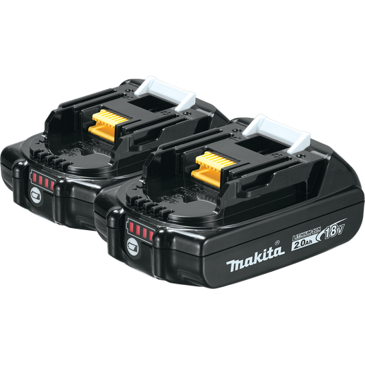 Makita BL1820B-2 18V LXT® Lithium‑Ion Compact 2.0Ah Battery, 2/pk
