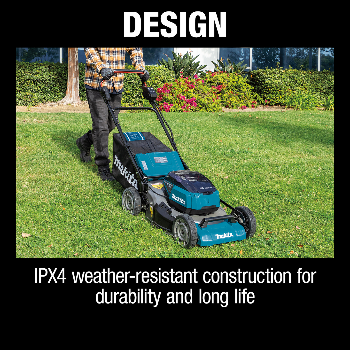 Makita XML07PT1 36V (18V X2) LXT® Brushless 21" Commercial Lawn Mower Kit with 4 Batteries (5.0Ah)