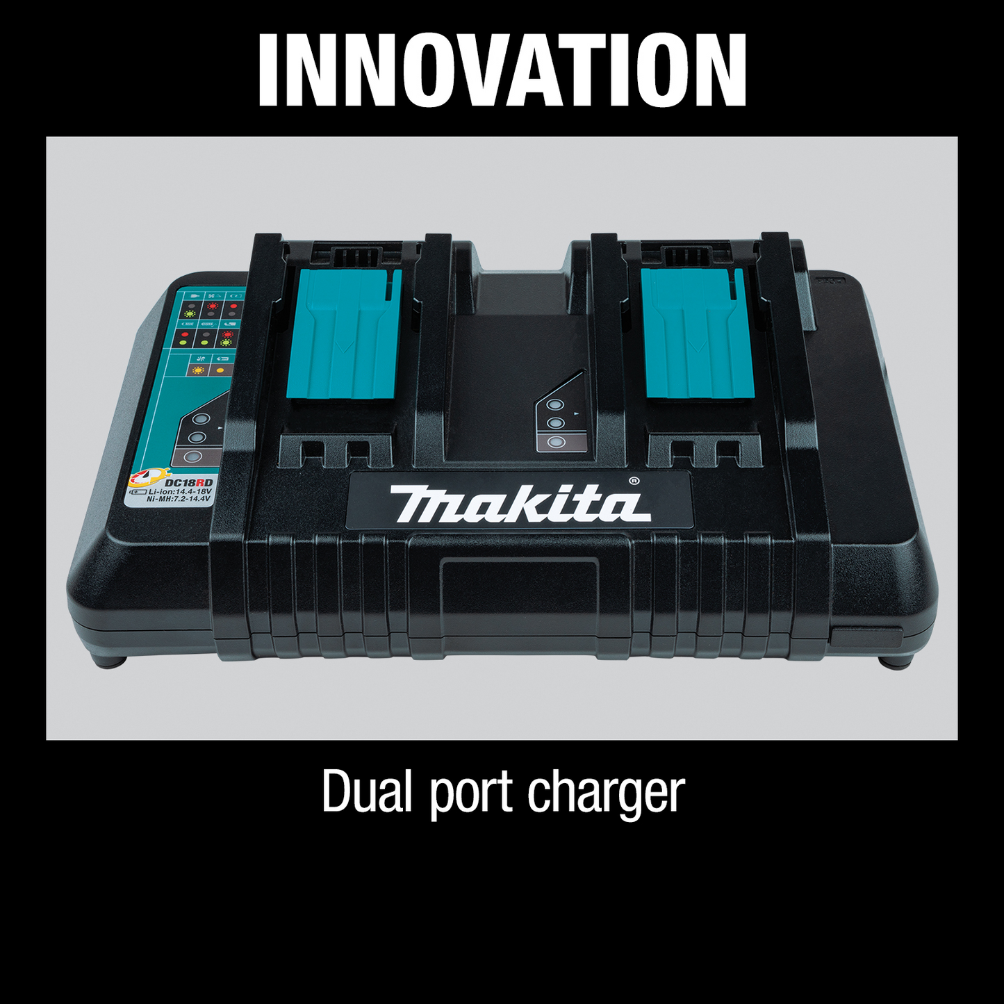 Makita DC18RD 18V LXT® Lithium‑Ion Dual Port Rapid Optimum Charger