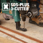 Makita B-61254 3/8" x 6" SDS‑PLUS Bit, 3‑Cutter, 10/pk