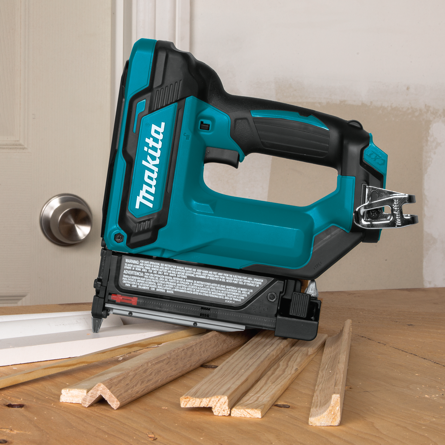 Makita TP03Z 12V max CXT® Lithium‑Ion Cordless Pin Nailer, 23 Ga., Tool Only