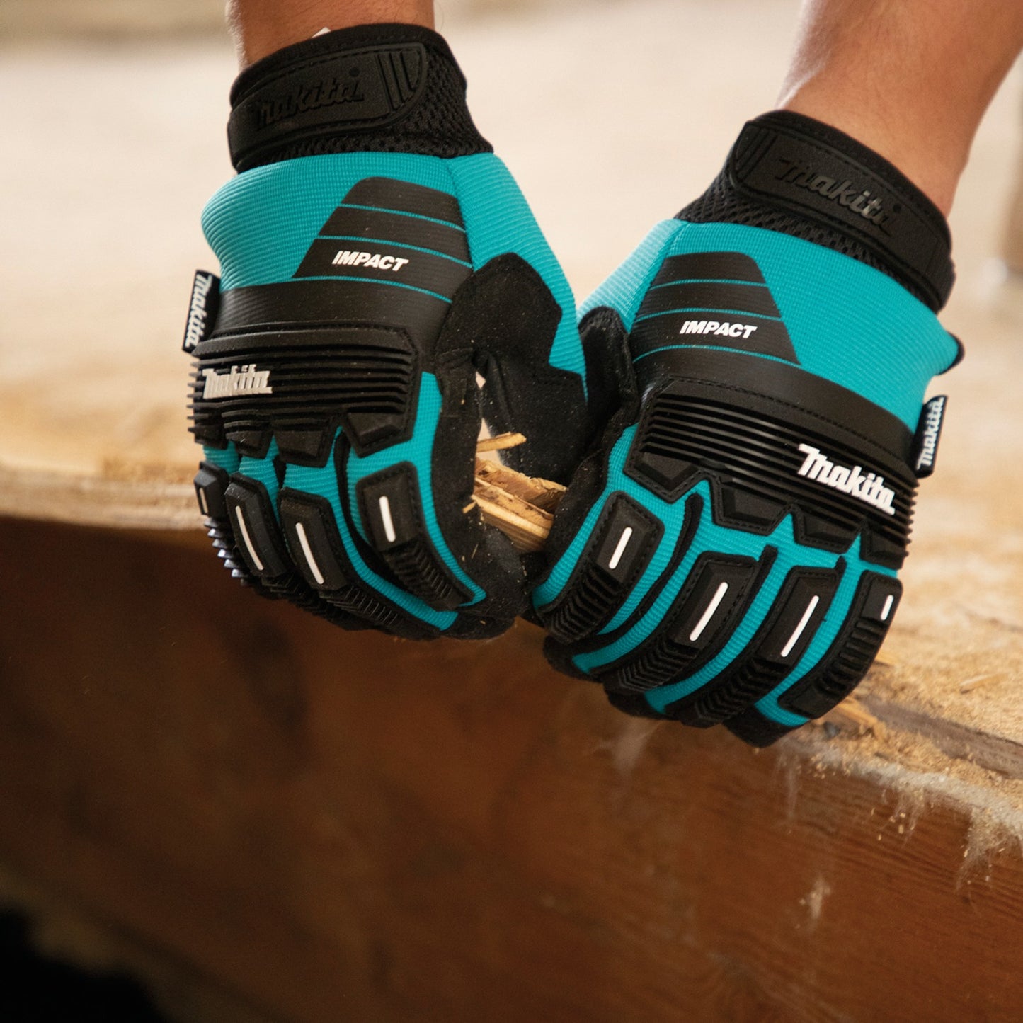 Makita T-04260 Advanced Impact Demolition Gloves (X‑Large)