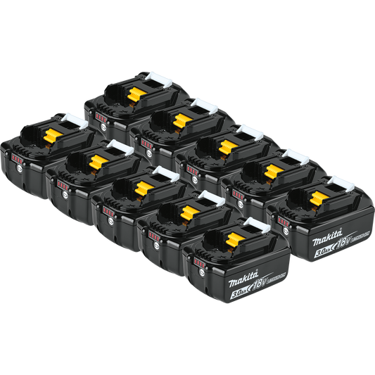 Makita BL1830B-10 18V LXT® Lithium‑Ion 3.0Ah Battery, 10/pk