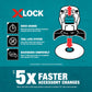 Makita E-00430 X‑LOCK 4‑1/2" x 1/4" x 7/8" Type 27 General Purpose 36 Grit Abrasive Grinding Wheel for Metal & Stainless Steel Grinding