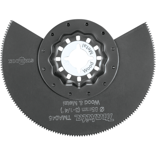 Makita B-67016 Starlock® Oscillating Multi‑Tool 3‑1/4" Bi‑Metal Round Segmented Saw Blade