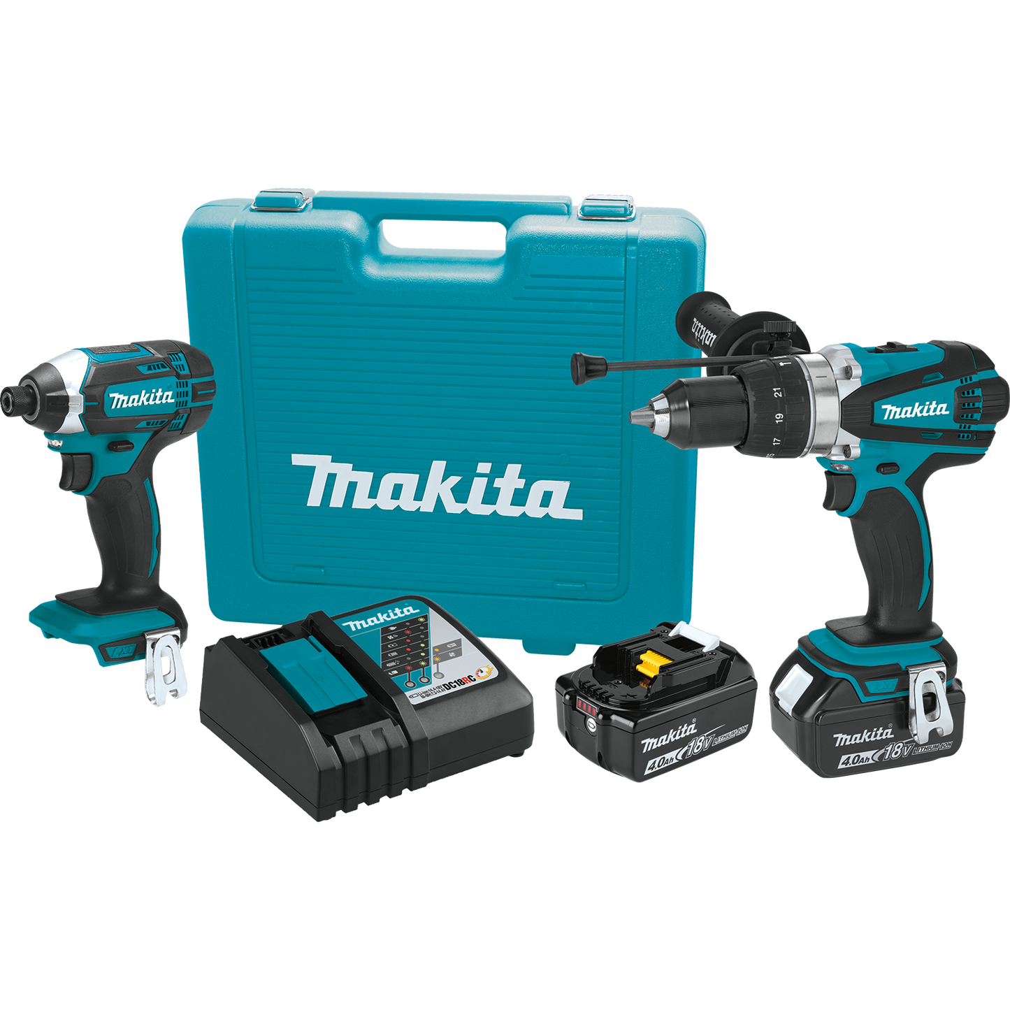 Makita XT263M 18V LXT® Lithium‑Ion Cordless 2‑Pc. Combo Kit (4.0Ah)