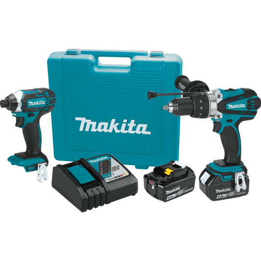 Makita XT263M 18V LXT® Lithium‑Ion Cordless 2‑Pc. Combo Kit (4.0Ah)