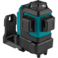 Makita SK700D 12V max CXT® Lithium‑Ion Cordless Self‑Leveling 360° 3‑Plane Red Laser, Tool Only