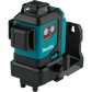 Makita SK700D 12V max CXT® Lithium‑Ion Cordless Self‑Leveling 360° 3‑Plane Red Laser, Tool Only