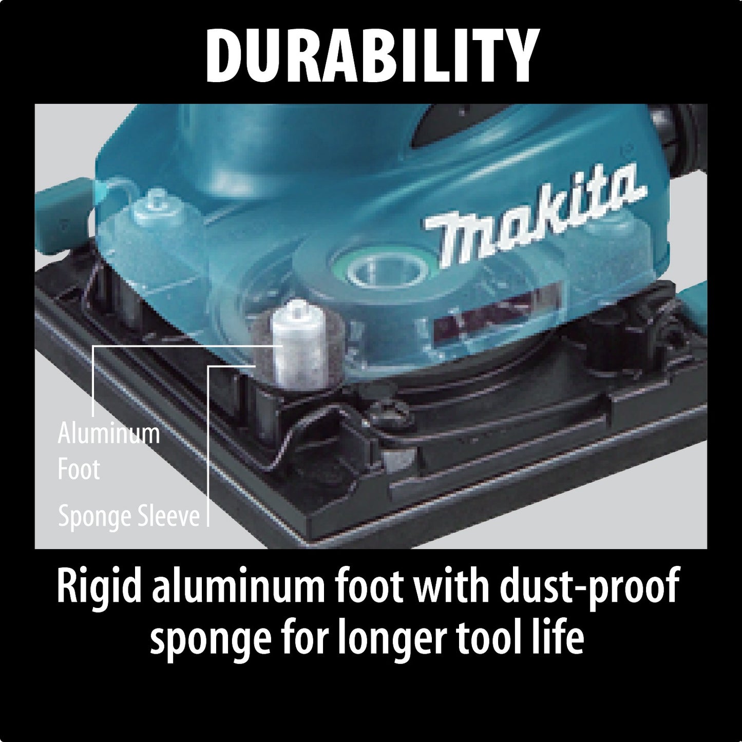 Makita BO4556K 1/4 Sheet Finishing Sander, with Tool Case