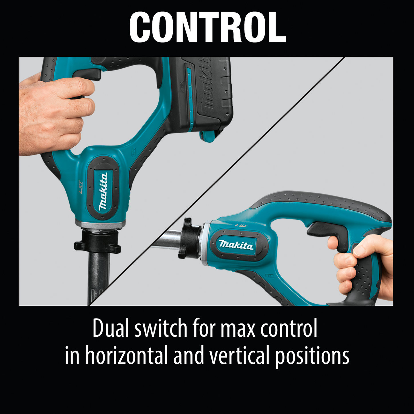 Makita XRV01Z 18V LXT® Lithium‑Ion Cordless 4' Concrete Vibrator, Tool Only