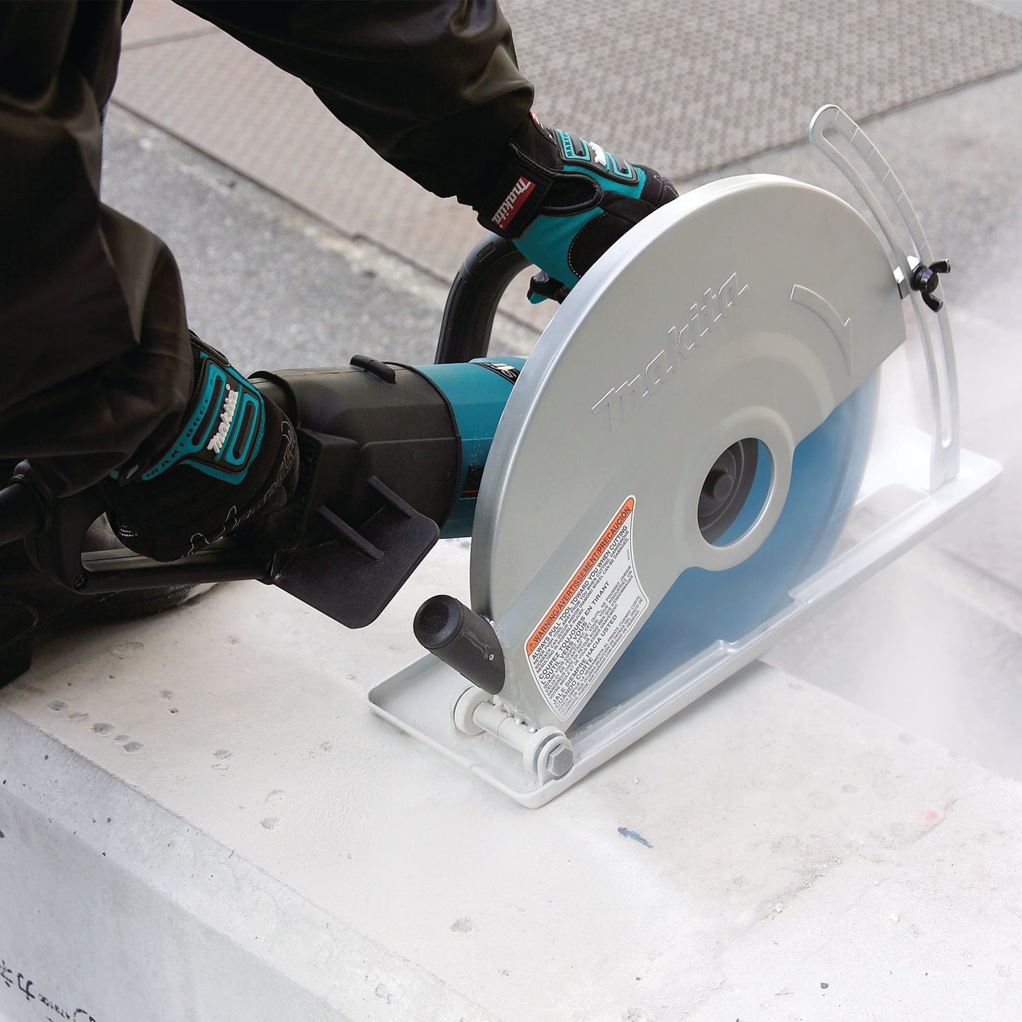 Makita 4114X 14" SJS™ Electric Angle Cutter, with 14" Diamond Blade