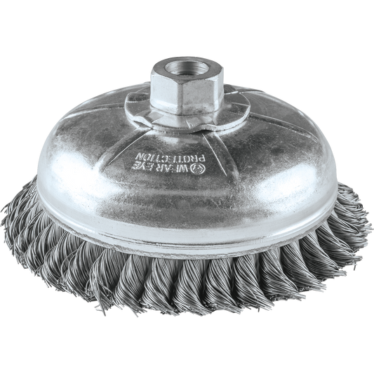 Makita A-98479 6" Knot Wire Cup Brush, 5/8"‑11