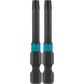 Makita A-96752 ImpactX™ T25 Torx® 2″ Power Bit, 2/pk
