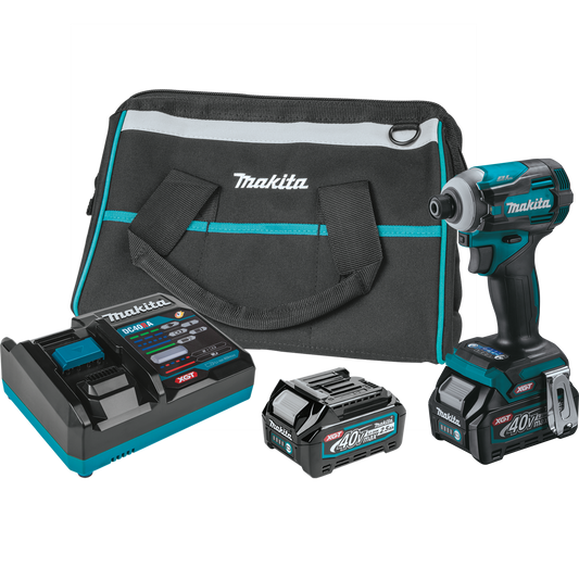 Makita GDT01D 40V max XGT® Brushless Cordless 4‑Speed Impact Driver Kit (2.5Ah)