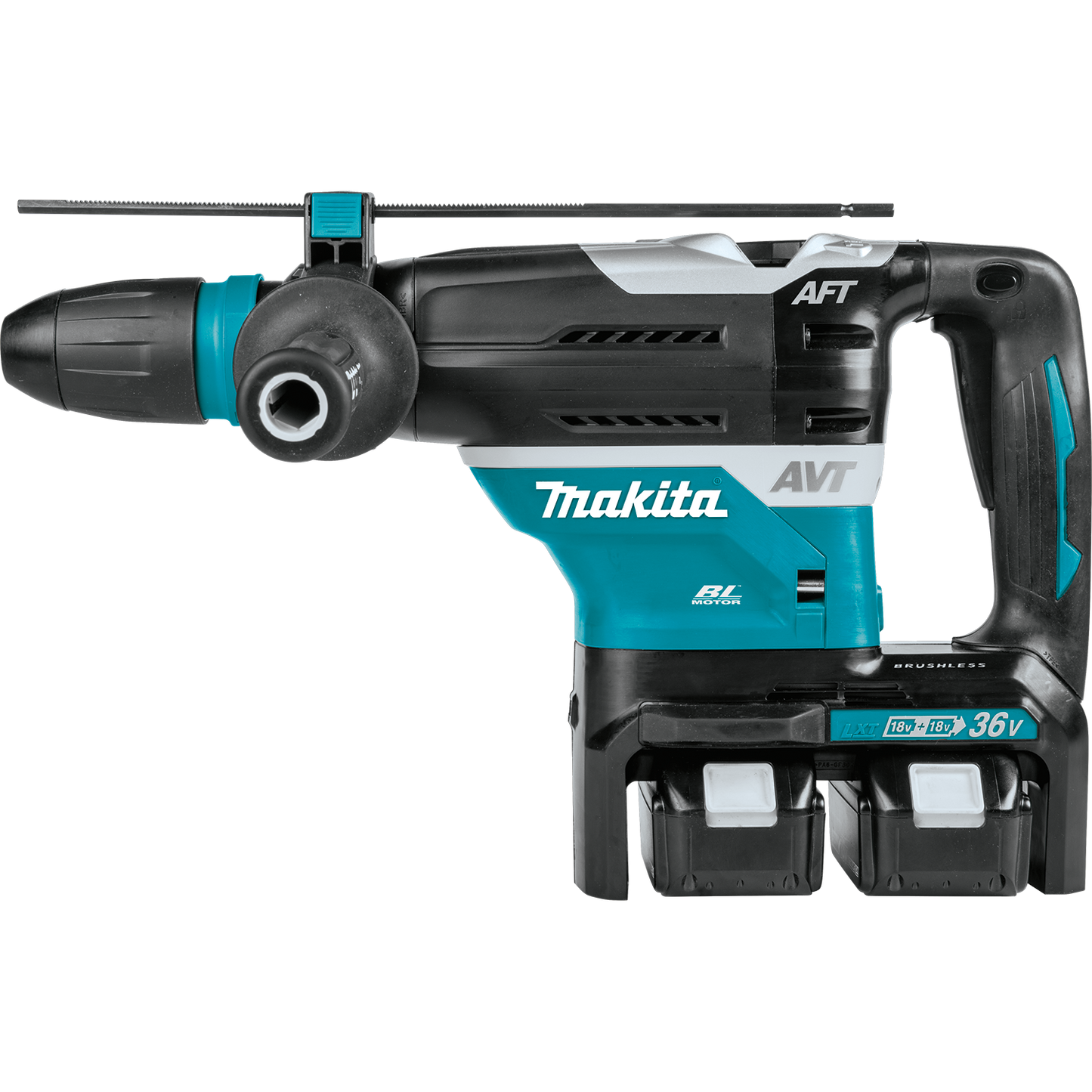 Makita XRH07PTUN 36V (18V X2) LXT® Brushless 1‑9/16" SDS‑MAX Advanced AVT® Rotary Hammer Kit, AFT®, AWS® (5.0Ah)