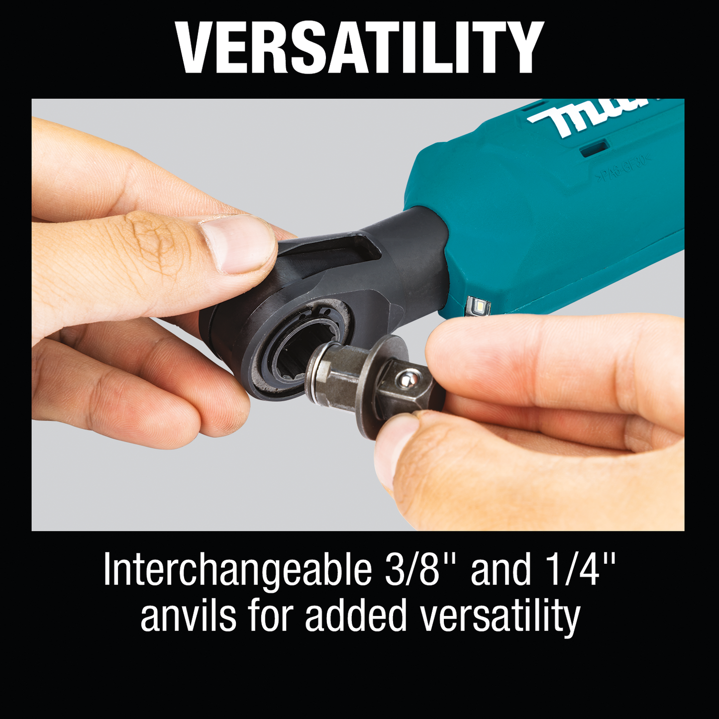 Makita RW01R1 12V max CXT® Lithium‑Ion Cordless 3/8" / 1/4" Sq. Drive Ratchet Kit (2.0Ah)