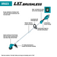 Makita XRU23Z 18V LXT® Lithium‑Ion Brushless Cordless 13" String Trimmer, Tool Only