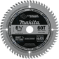 Makita A-99982 6‑1/2" 60T (ATB) Carbide‑Tipped Cordless Plunge Saw Blade